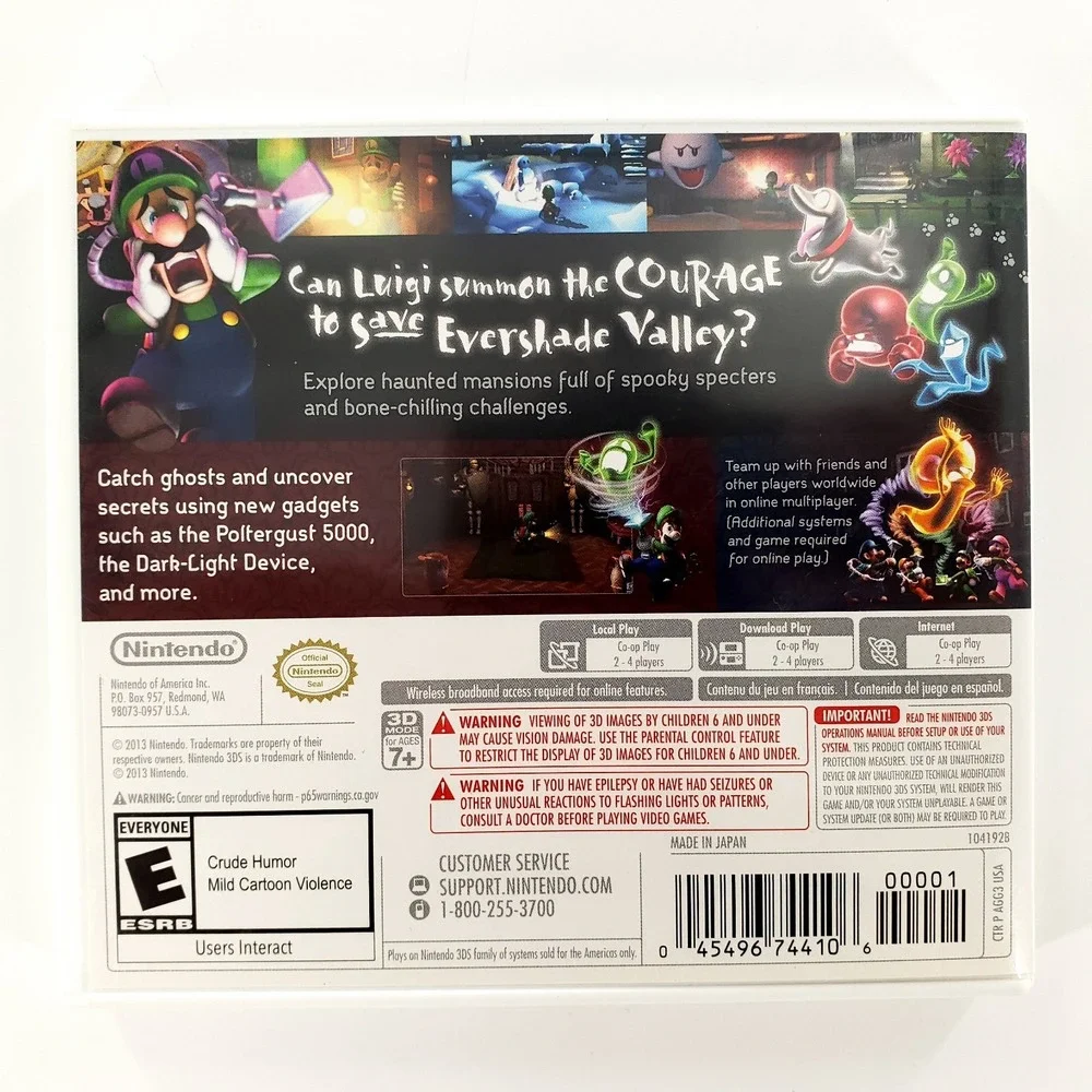 Luigi's Mansion: Dark Moon Nintendo 3DS Complete Tested & Works